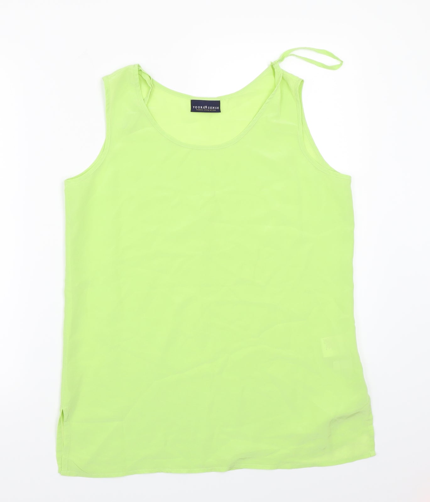 Womens UK Size 10 Your 6th sense Green Basic T-Shirt