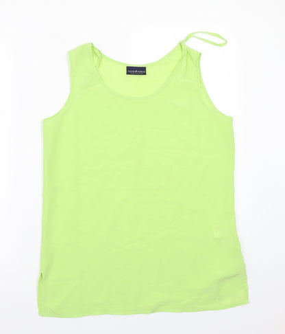 Womens UK Size 10 Your 6th sense Green Basic T-Shirt