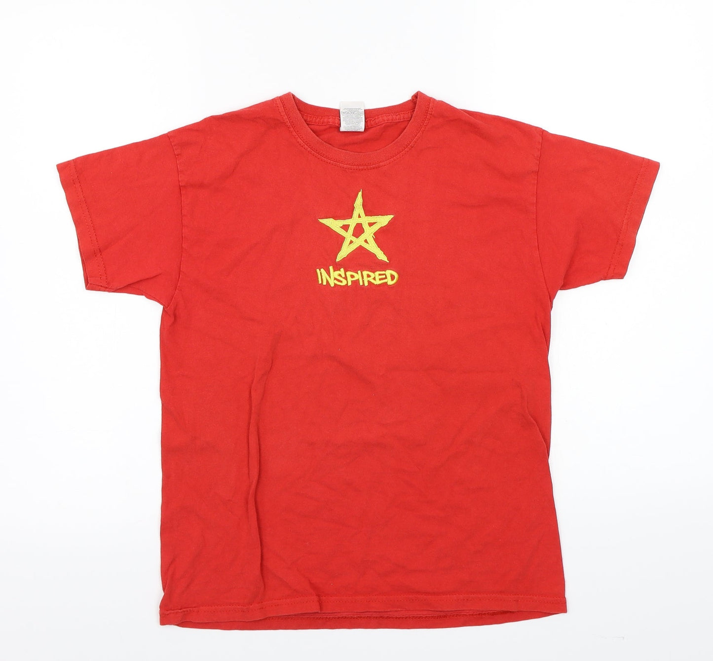 Fruit of the Loom Girls Red   Basic T-Shirt Size 9-10 Years