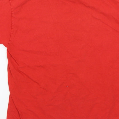 Fruit of the Loom Girls Red   Basic T-Shirt Size 9-10 Years