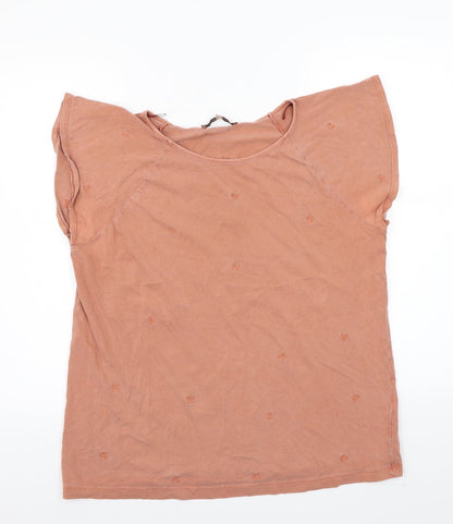 Womens UK Size 14 NEXT Orange Basic T-Shirt