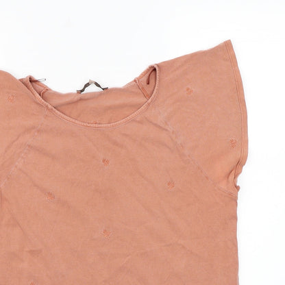 Womens UK Size 14 NEXT Orange Basic T-Shirt