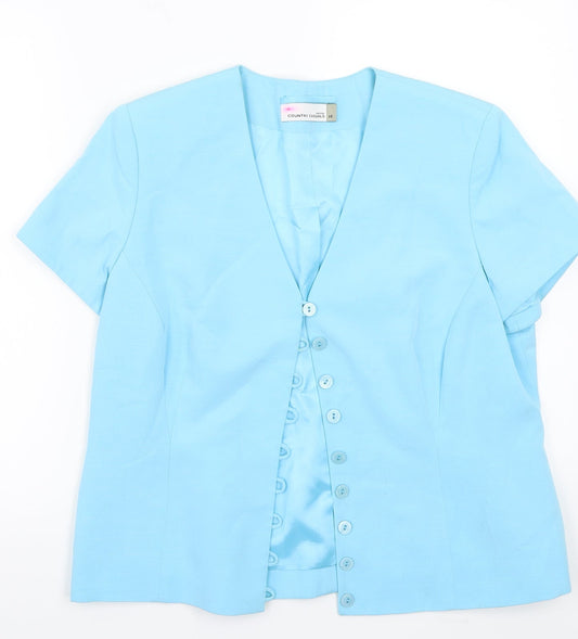 Country Casuals Womens Blue   Jacket Coat Size 16