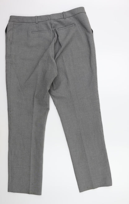 Womens UK Size 34 in Preworn Regular Fit  Black Trousers