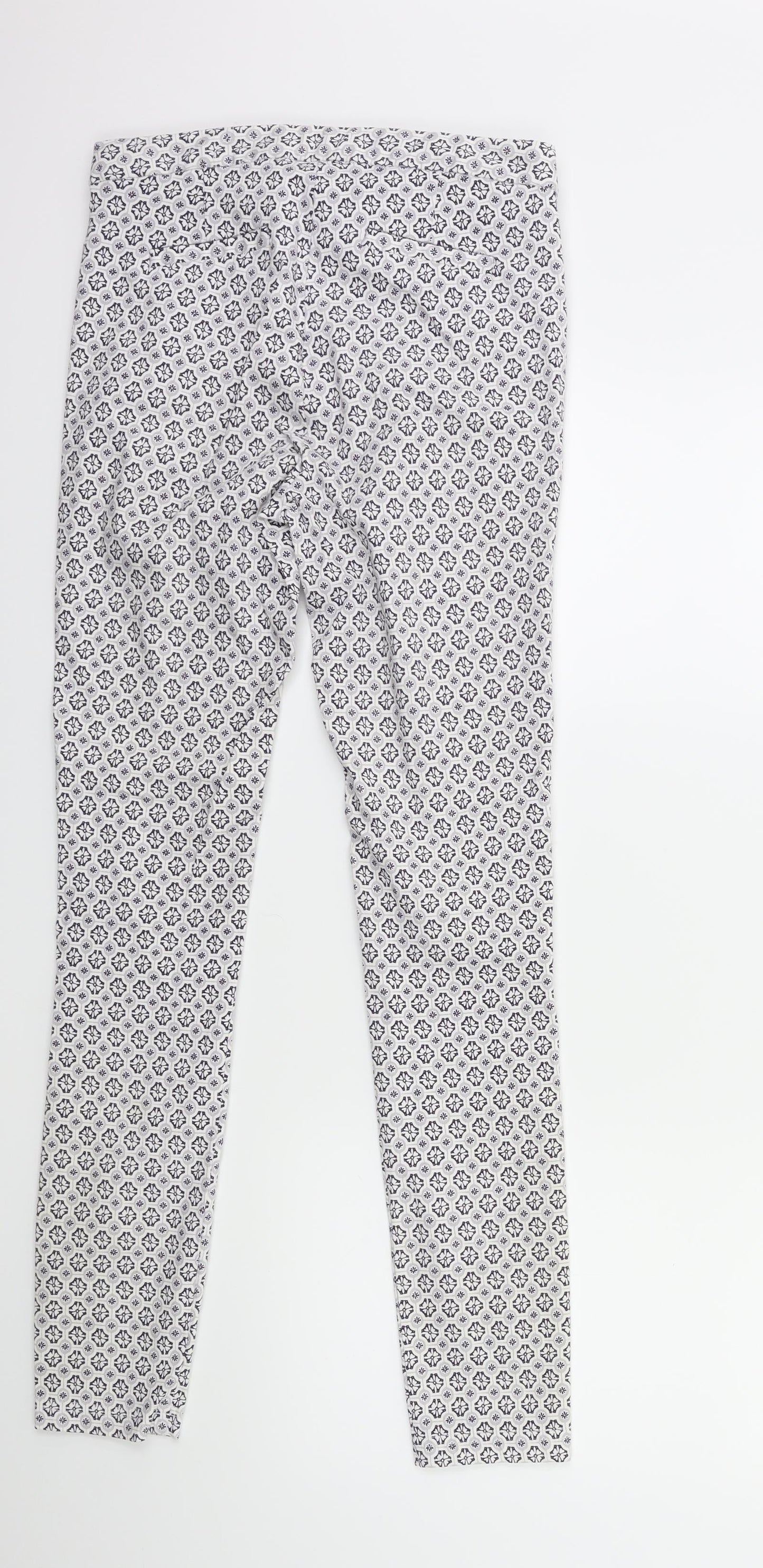 Womens UK Size 8 Dorothy Perkins Regular Fit  White Trousers