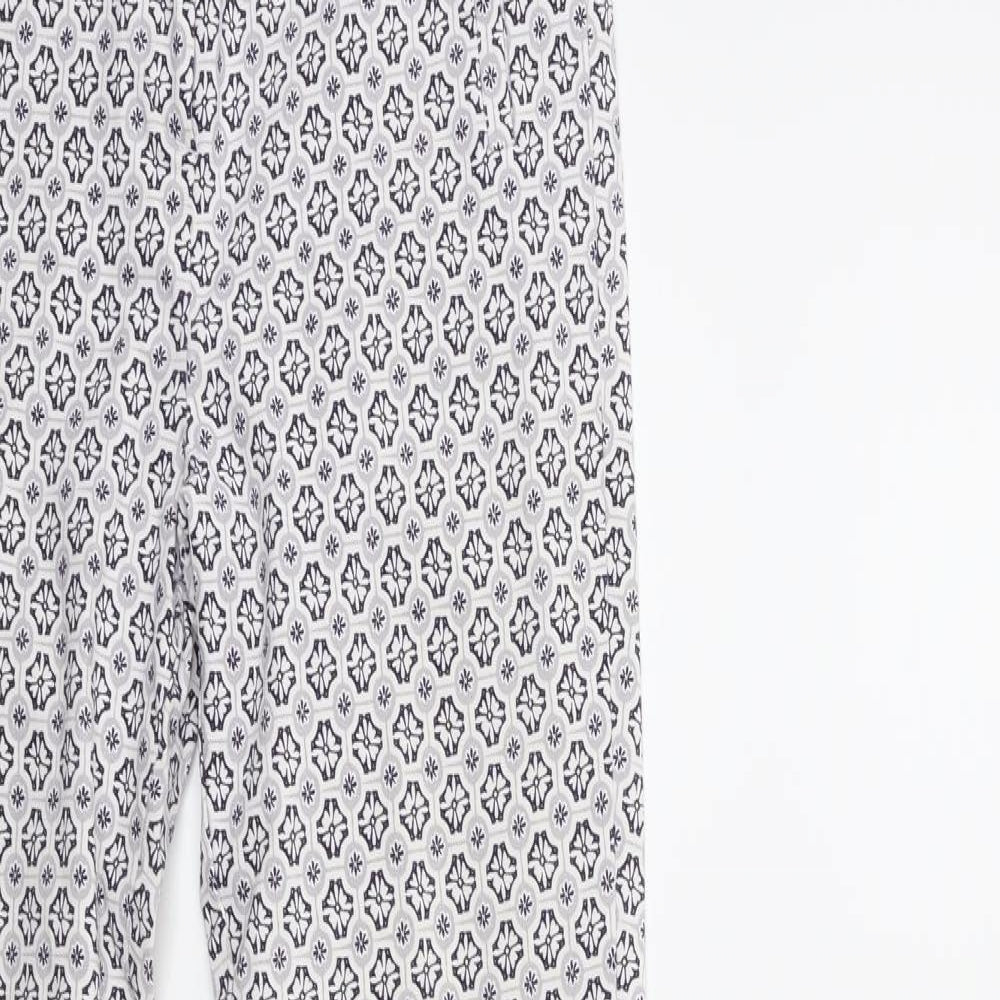 Womens UK Size 8 Dorothy Perkins Regular Fit  White Trousers