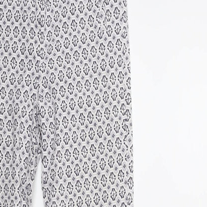 Womens UK Size 8 Dorothy Perkins Regular Fit  White Trousers