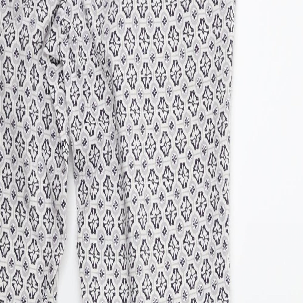 Womens UK Size 8 Dorothy Perkins Regular Fit  White Trousers