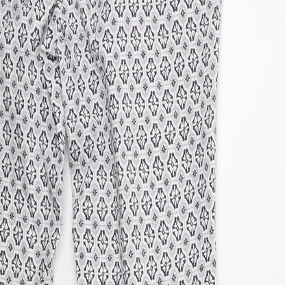 Womens UK Size 8 Dorothy Perkins Regular Fit  White Trousers