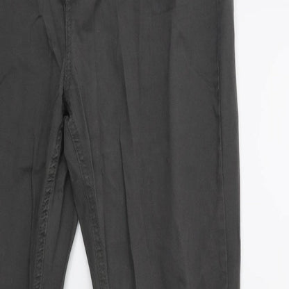 Womens UK Size 14 Denim & Co. Regular Fit Chino Green Trousers