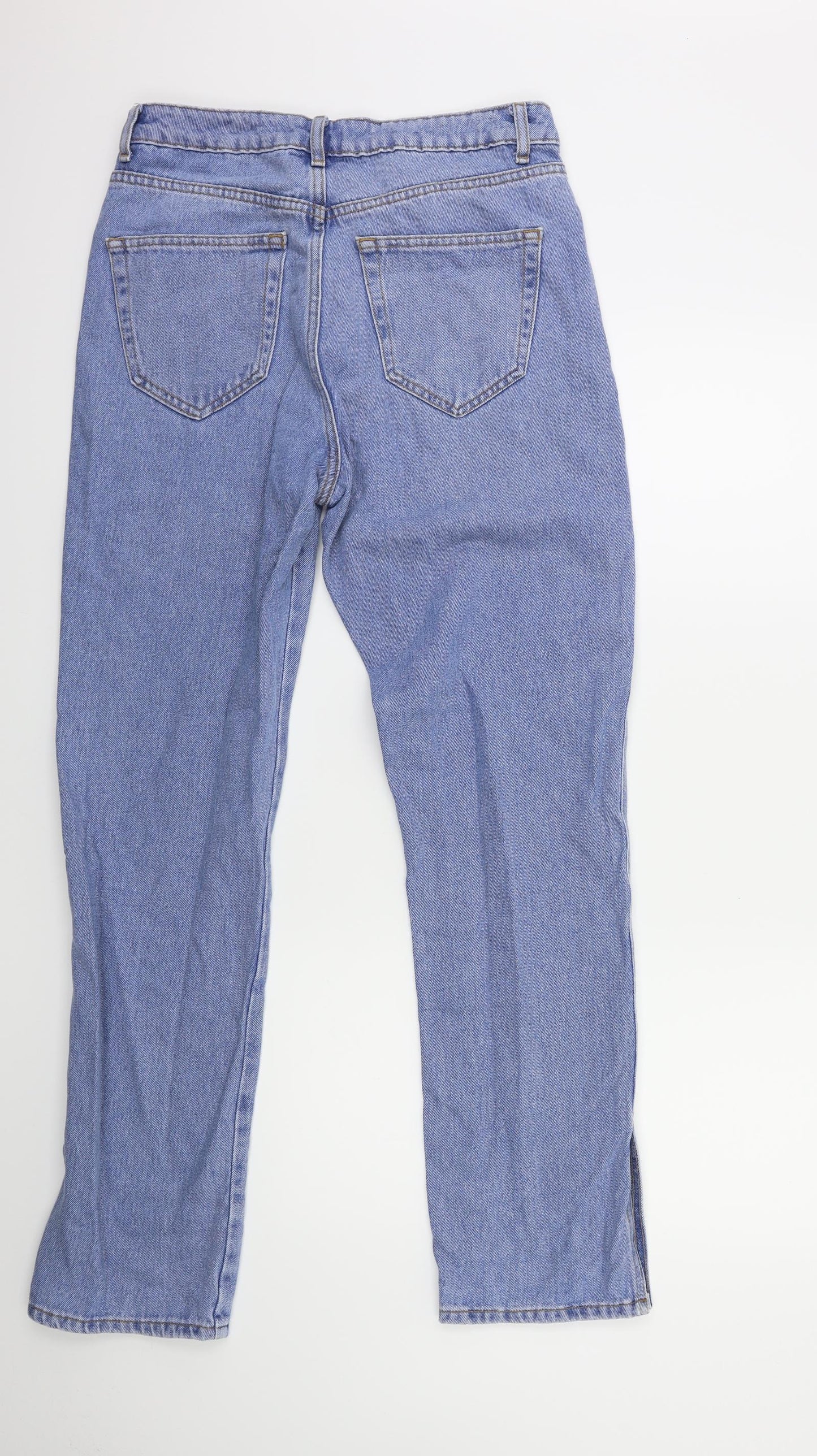 Denim & Co. Womens Blue  Denim Straight Jeans Size 12 L31 in