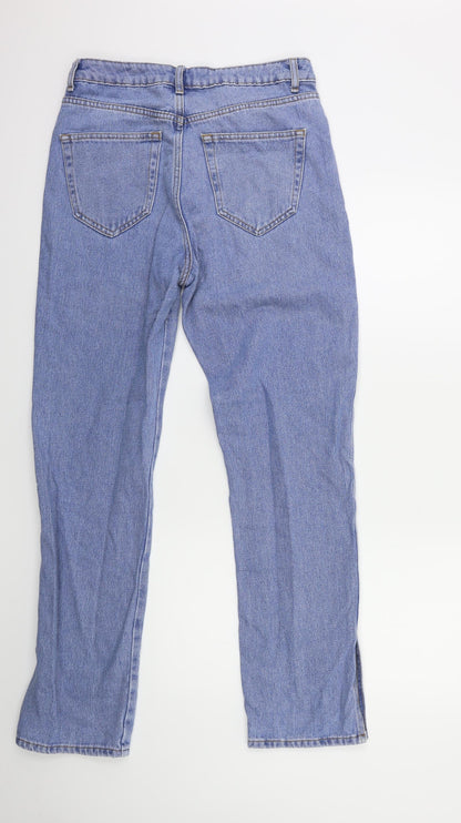 Denim & Co. Womens Blue  Denim Straight Jeans Size 12 L31 in