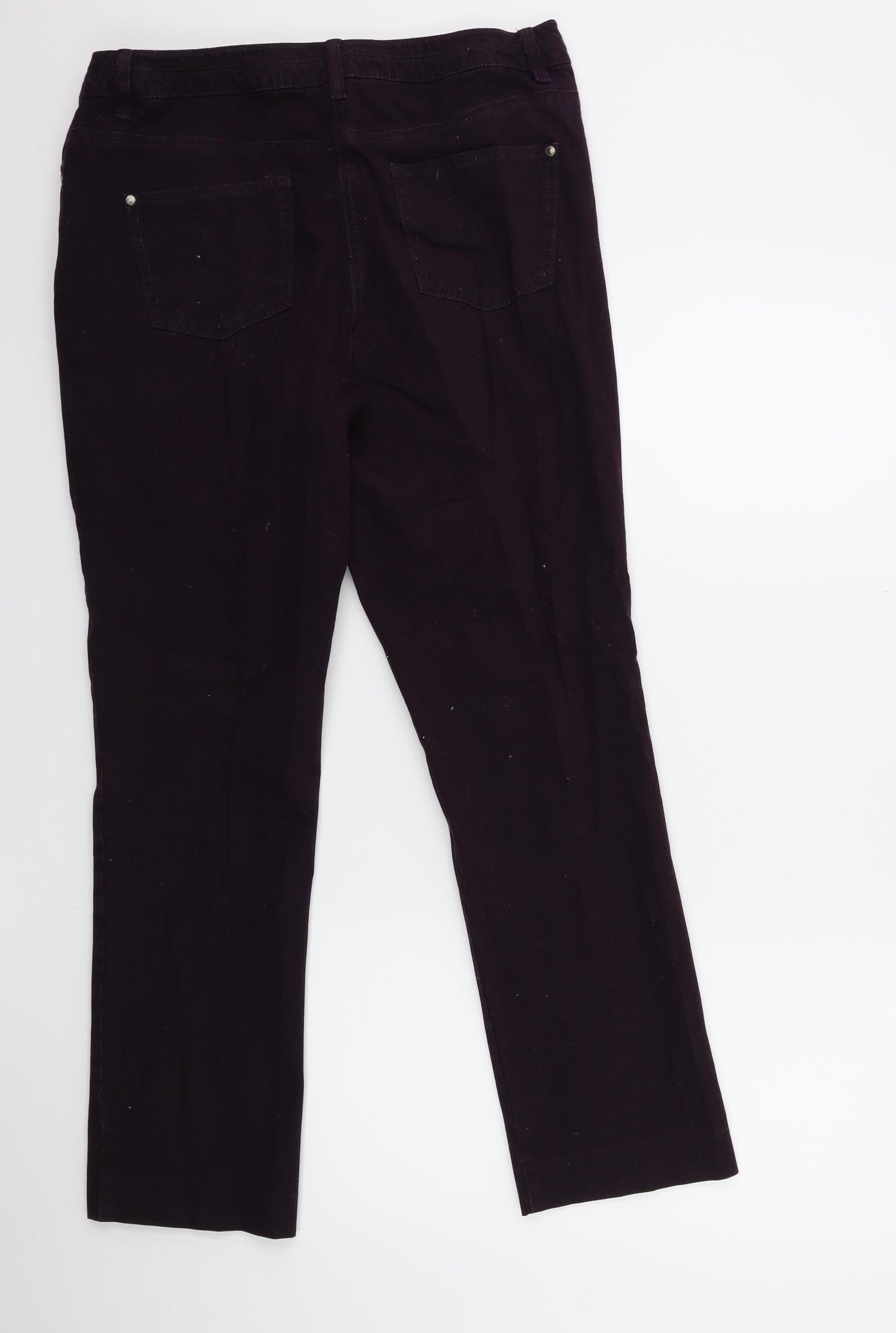Maine Womens Purple   Trousers  Size 14 L29 in