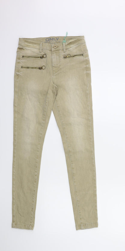 Only Womens Beige  Denim Skinny Jeans Size 26 in L29 in