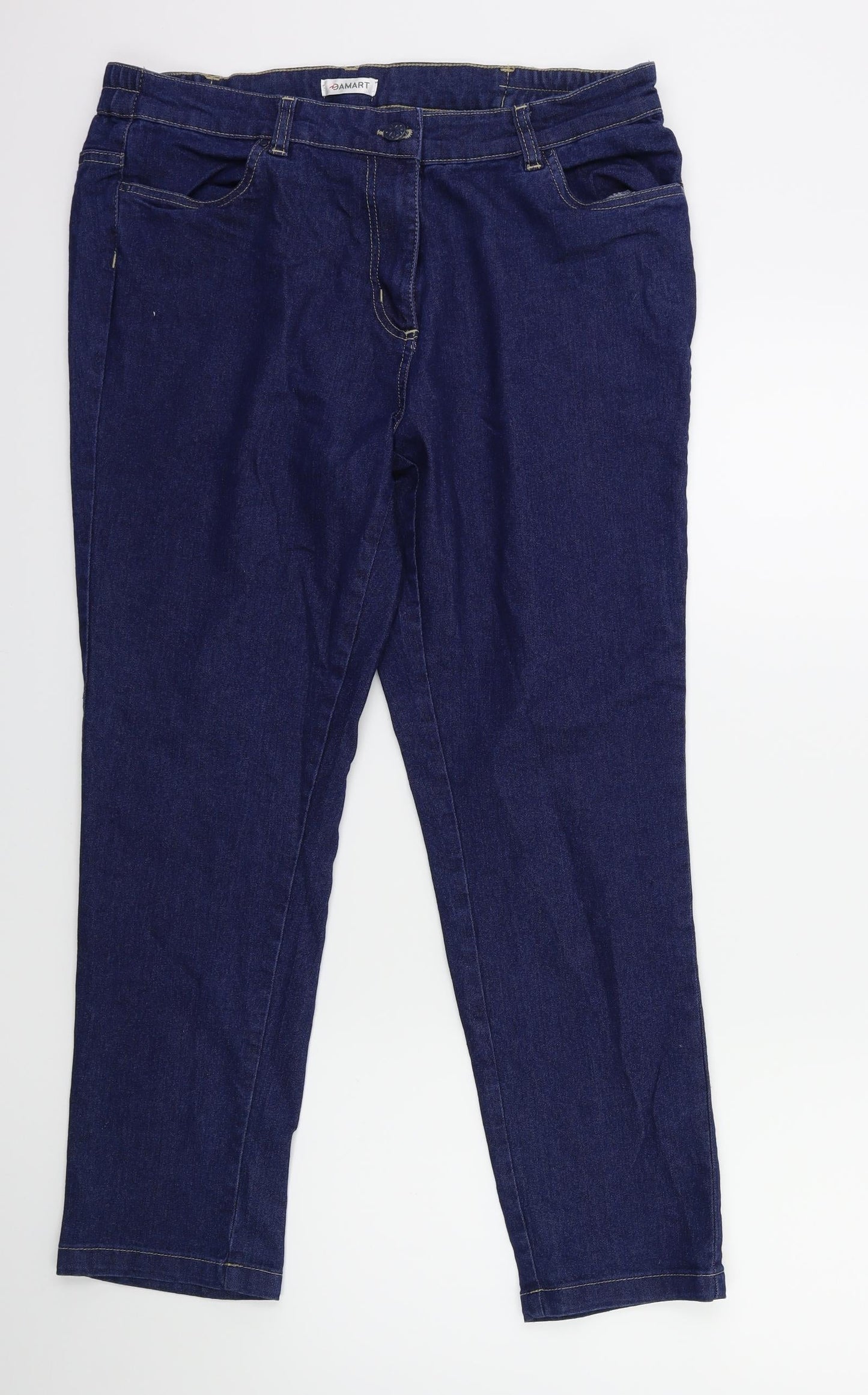 Damart Womens Blue  Denim Skinny Jeans Size 34 in L26 in