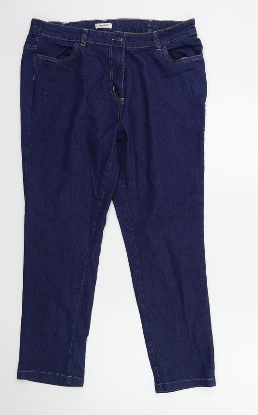 Damart Womens Blue  Denim Skinny Jeans Size 34 in L26 in