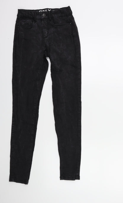 Only Womens Black  Denim Skinny Jeans Size XS L28 in - Acid wash