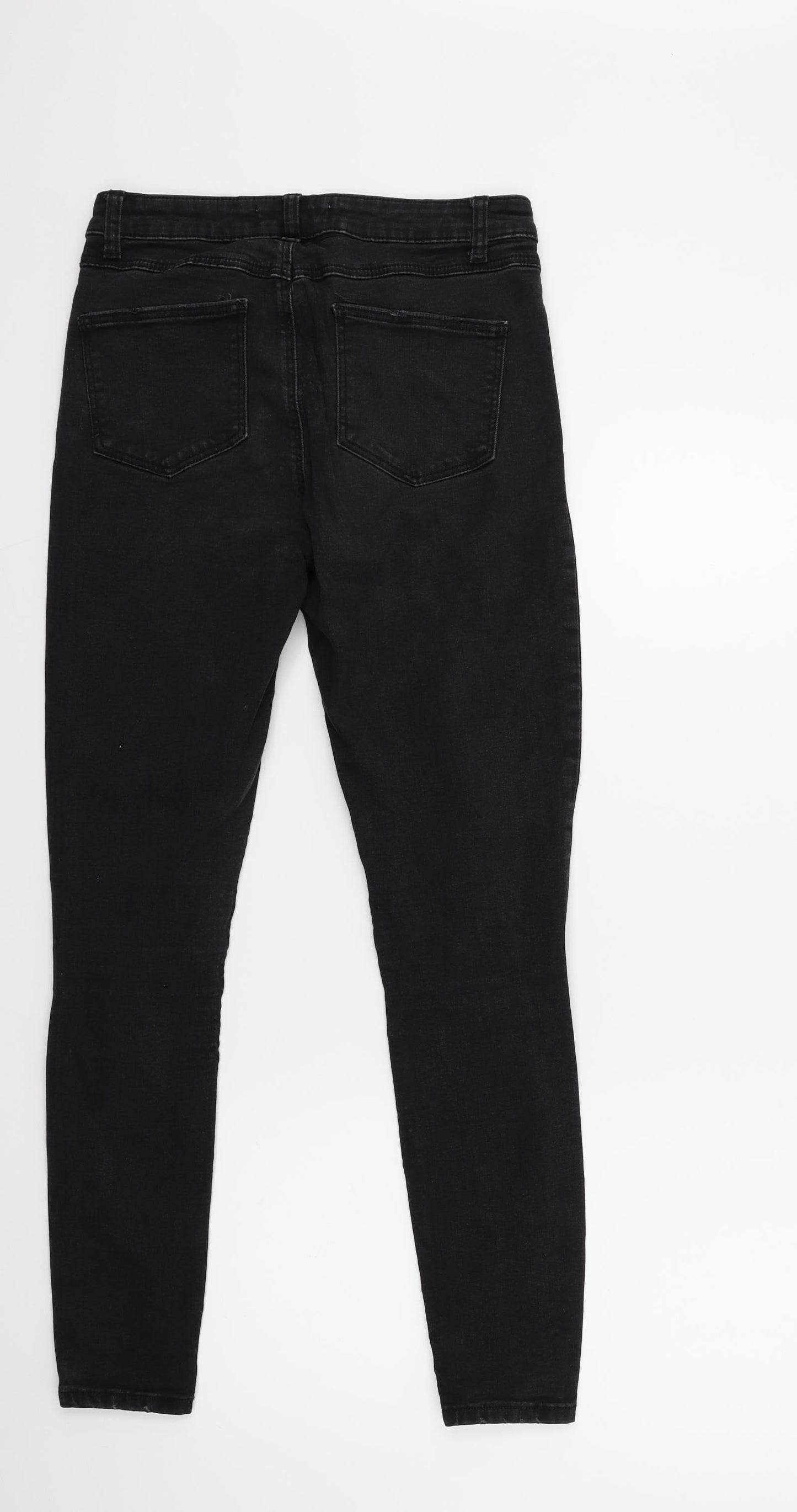 Denim & Co. Womens Black  Denim Skinny Jeans Size 10 L27 in