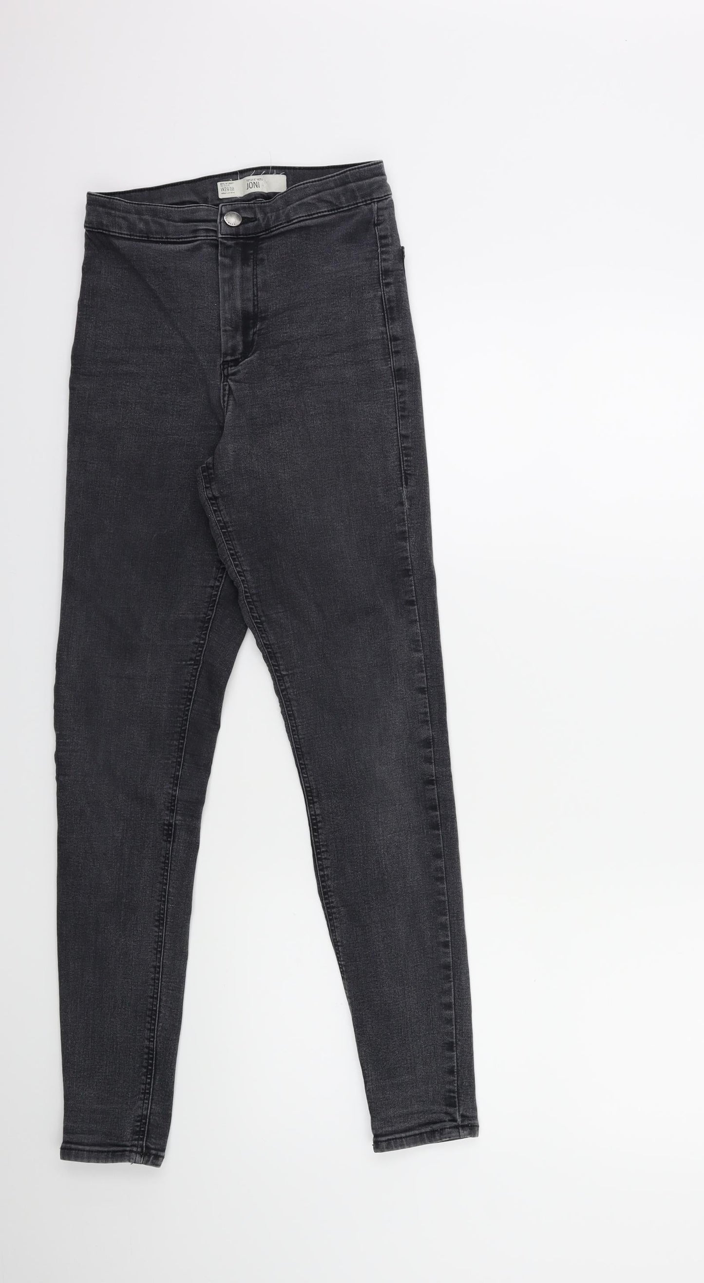 Topshop Womens Grey  Denim Skinny Jeans Size 26 in L32 in