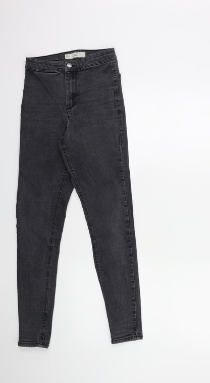 Topshop Womens Grey  Denim Skinny Jeans Size 26 in L32 in