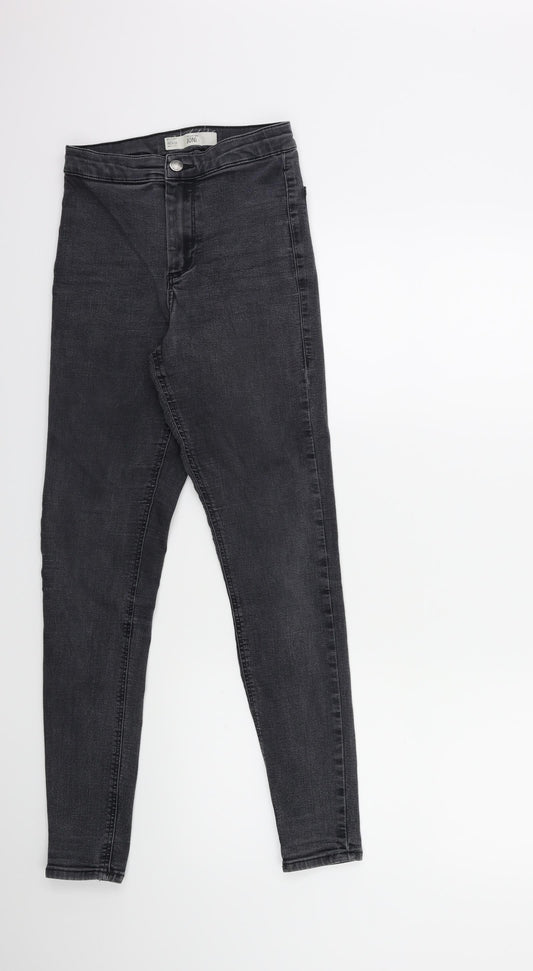 Topshop Womens Grey  Denim Skinny Jeans Size 26 in L32 in