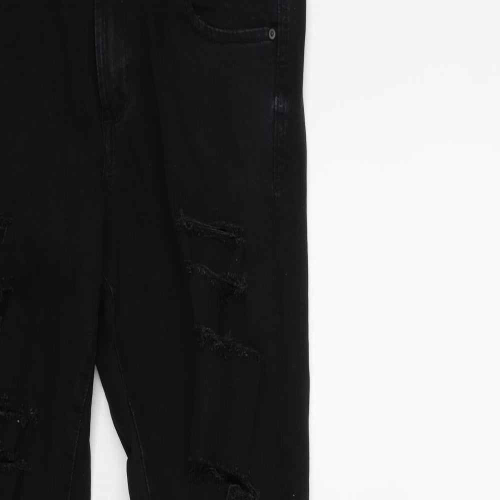 Denim & Co. Womens Black  Denim Skinny Jeans Size 10 L29 in