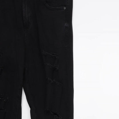 Denim & Co. Womens Black  Denim Skinny Jeans Size 10 L29 in