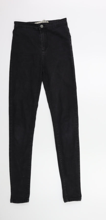 Denim & Co. Womens Black  Denim Skinny Jeans Size 8 L30 in