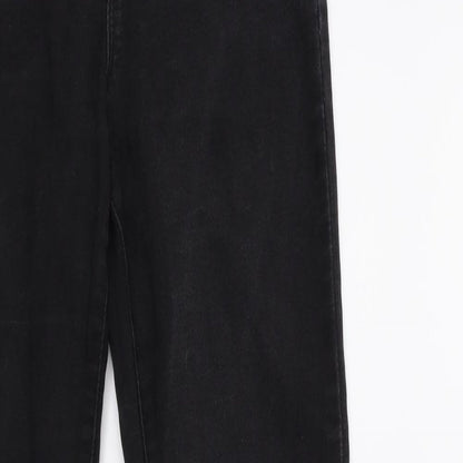 Denim & Co. Womens Black  Denim Skinny Jeans Size 8 L30 in