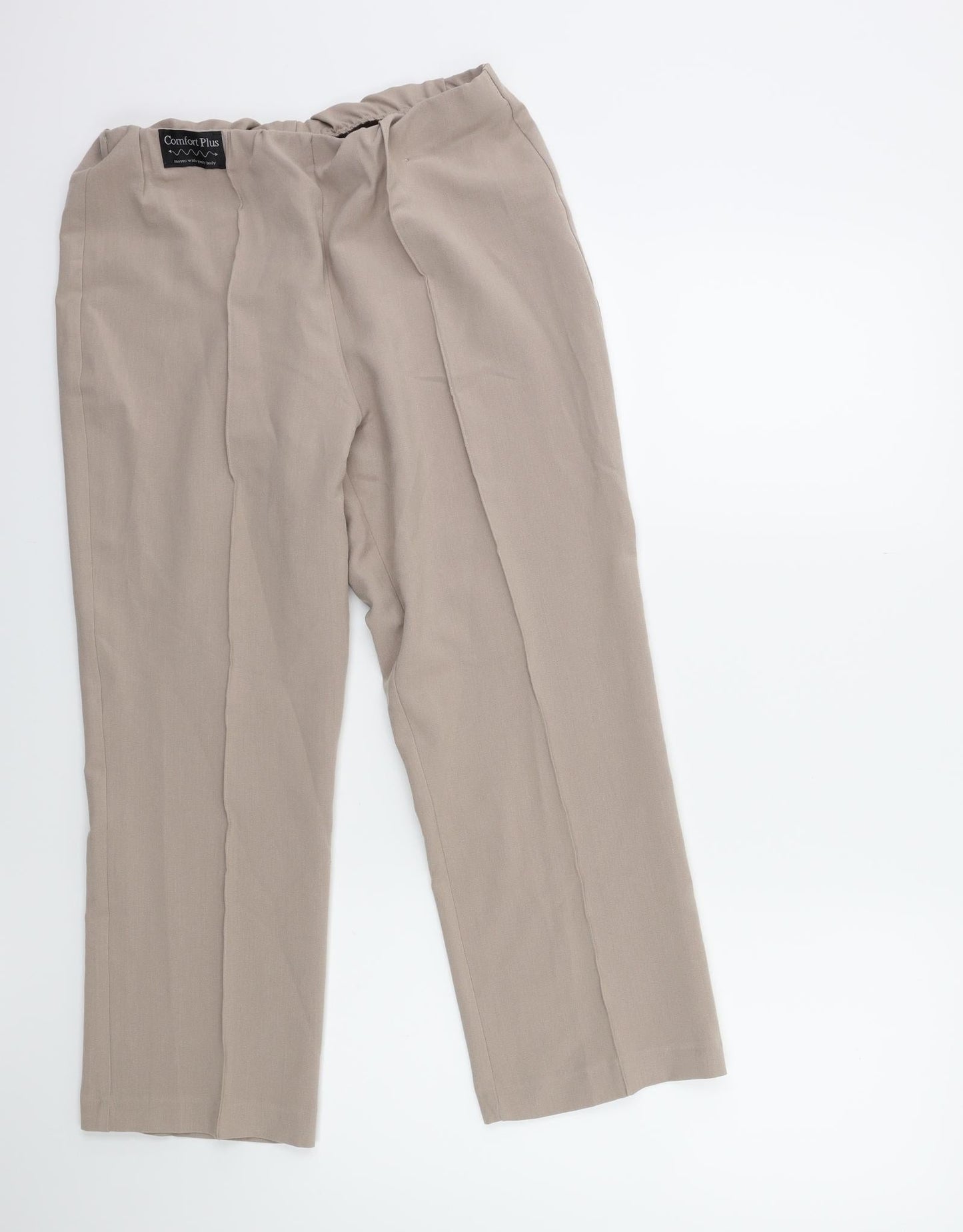 Womens UK Size 10 Classics Regular Fit  Beige Trousers