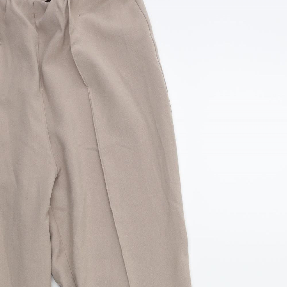 Womens UK Size 10 Classics Regular Fit  Beige Trousers