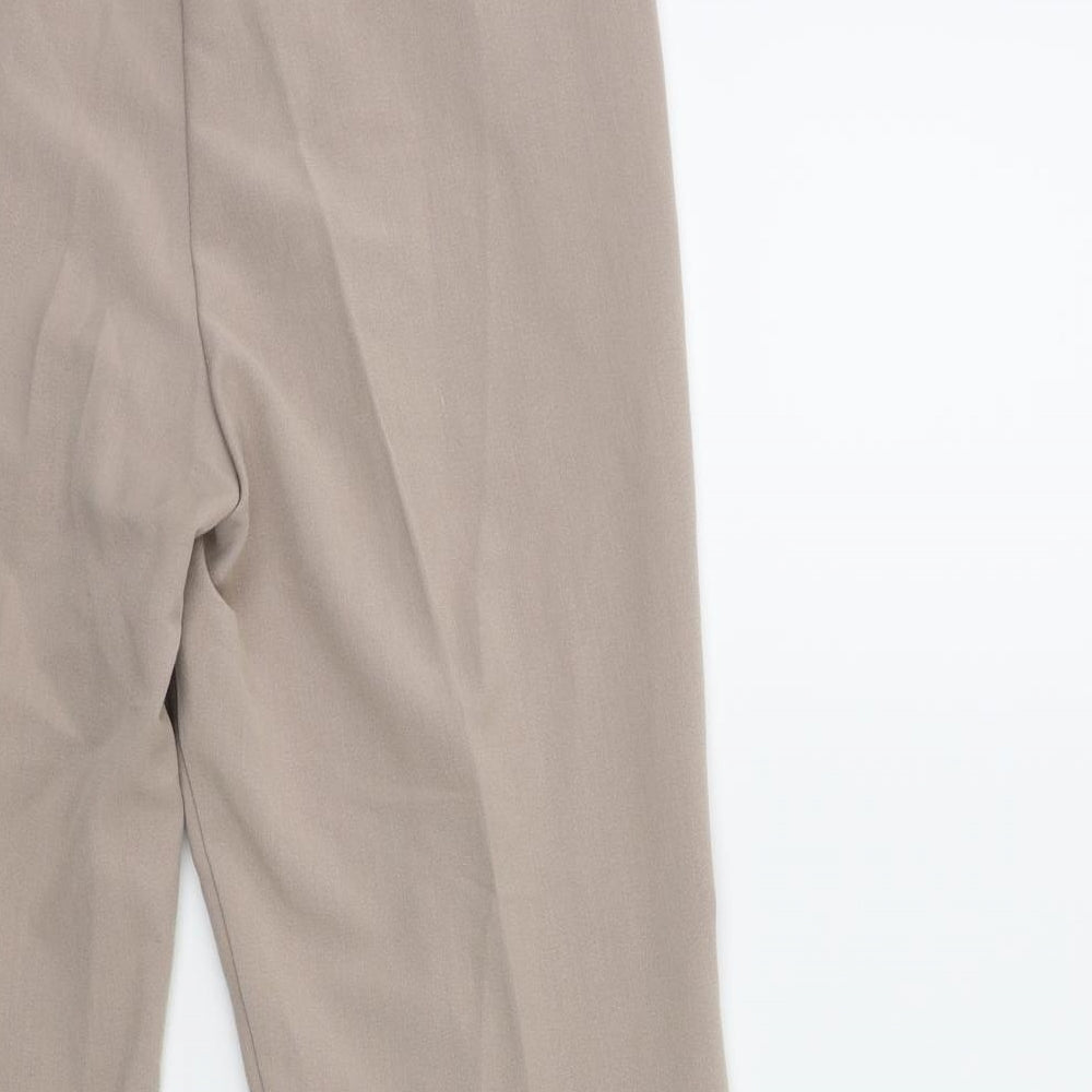 Womens UK Size 10 Classics Regular Fit  Beige Trousers