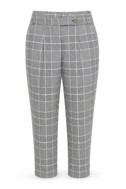 Dorothy Perkins Womens Green Check  Trousers  Size 10 L25 in