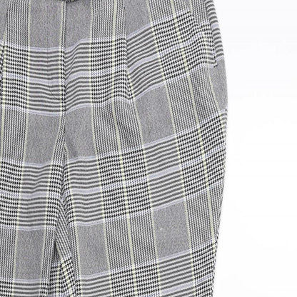 Dorothy Perkins Womens Green Check  Trousers  Size 10 L25 in
