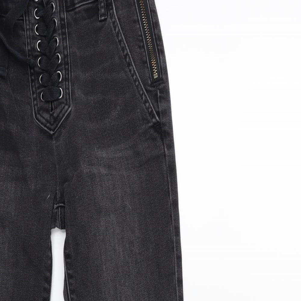 Gap Womens Black  Denim Skinny Jeans Size 24 in L26 in