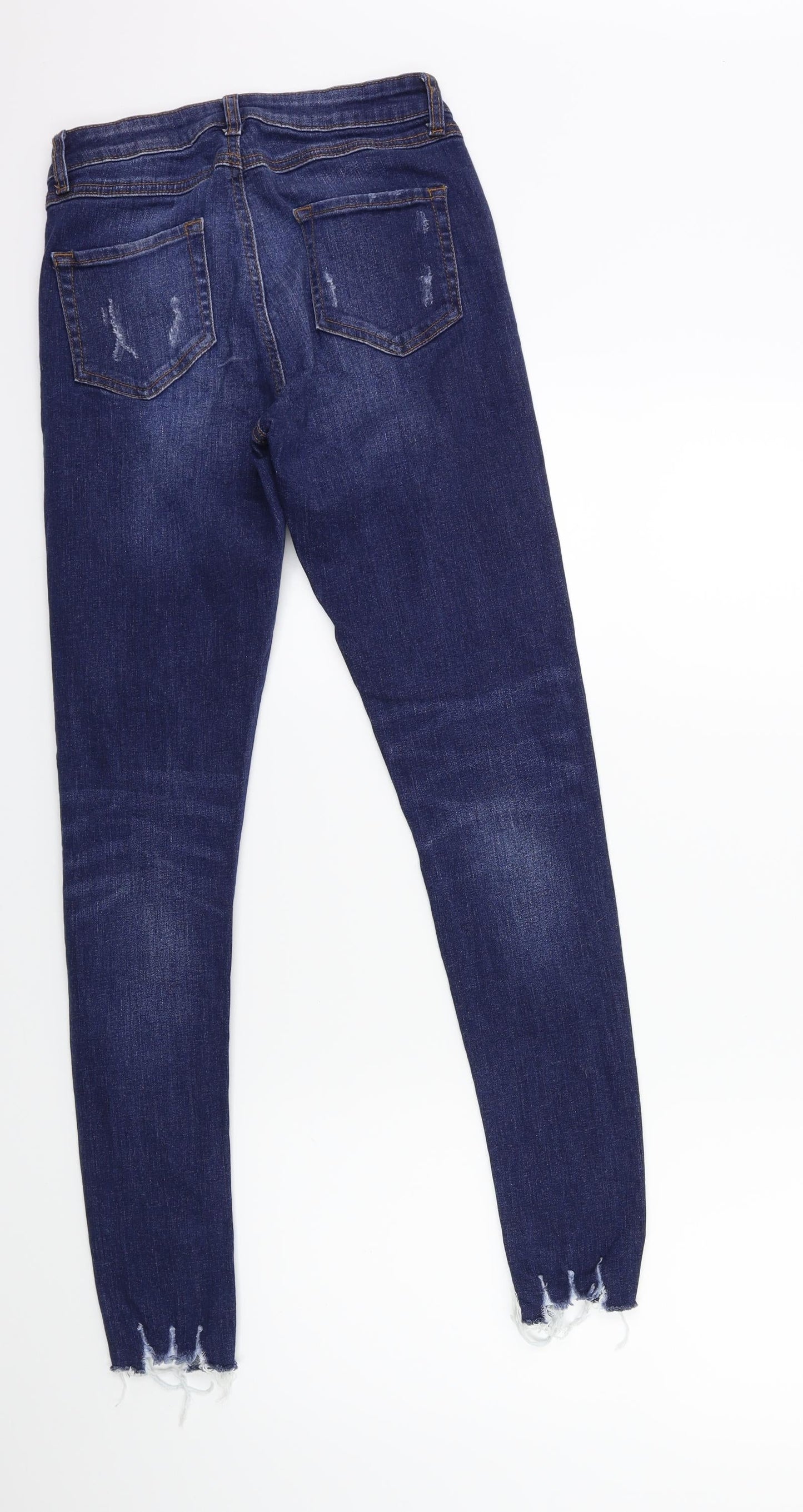 Denim & Co. Womens Blue  Denim Skinny Jeans Size 8 L29 in