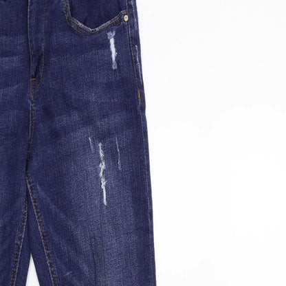 Denim & Co. Womens Blue  Denim Skinny Jeans Size 8 L29 in