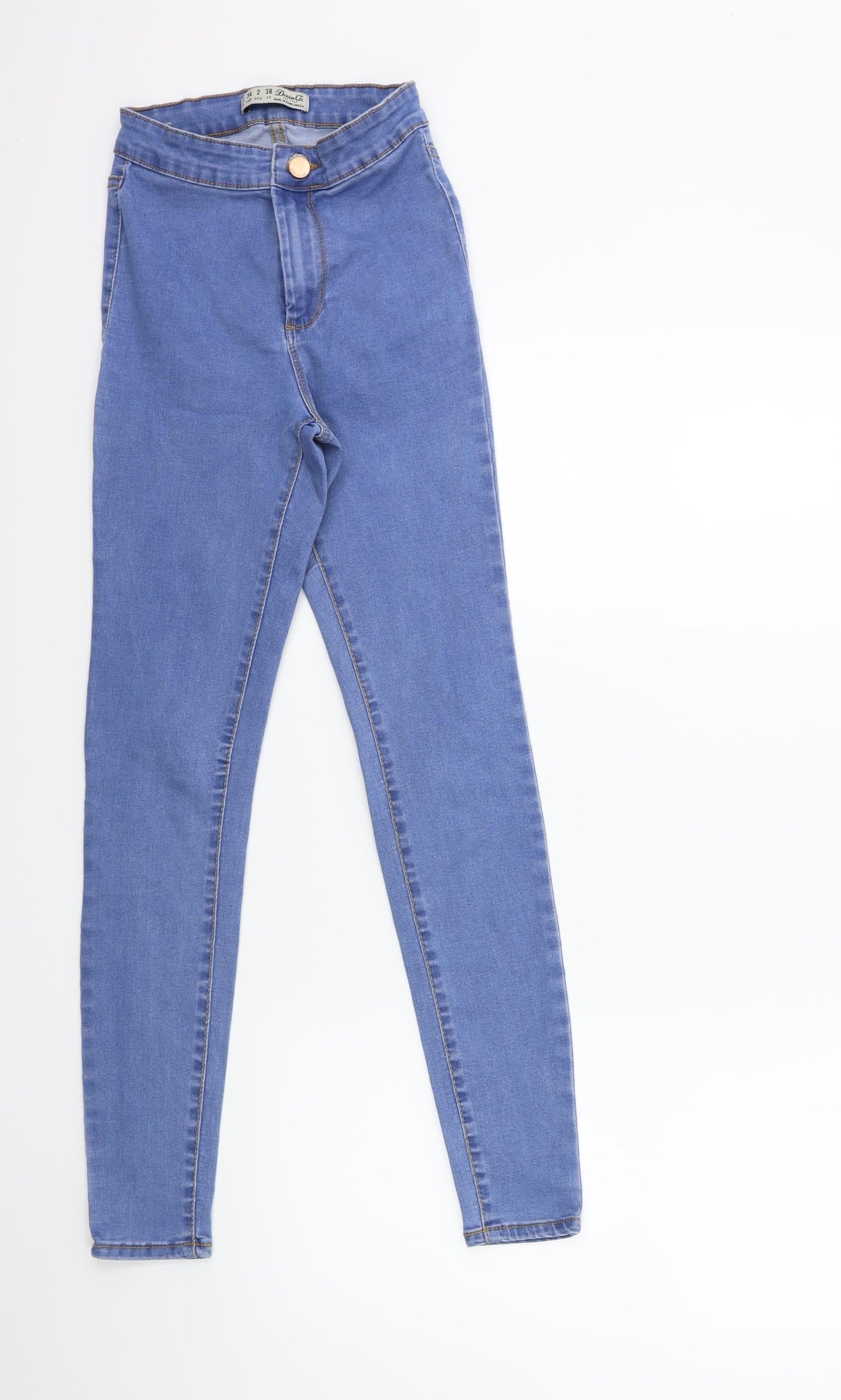 Denim & Co. Womens Blue  Denim Skinny Jeans Size 6 L26 in