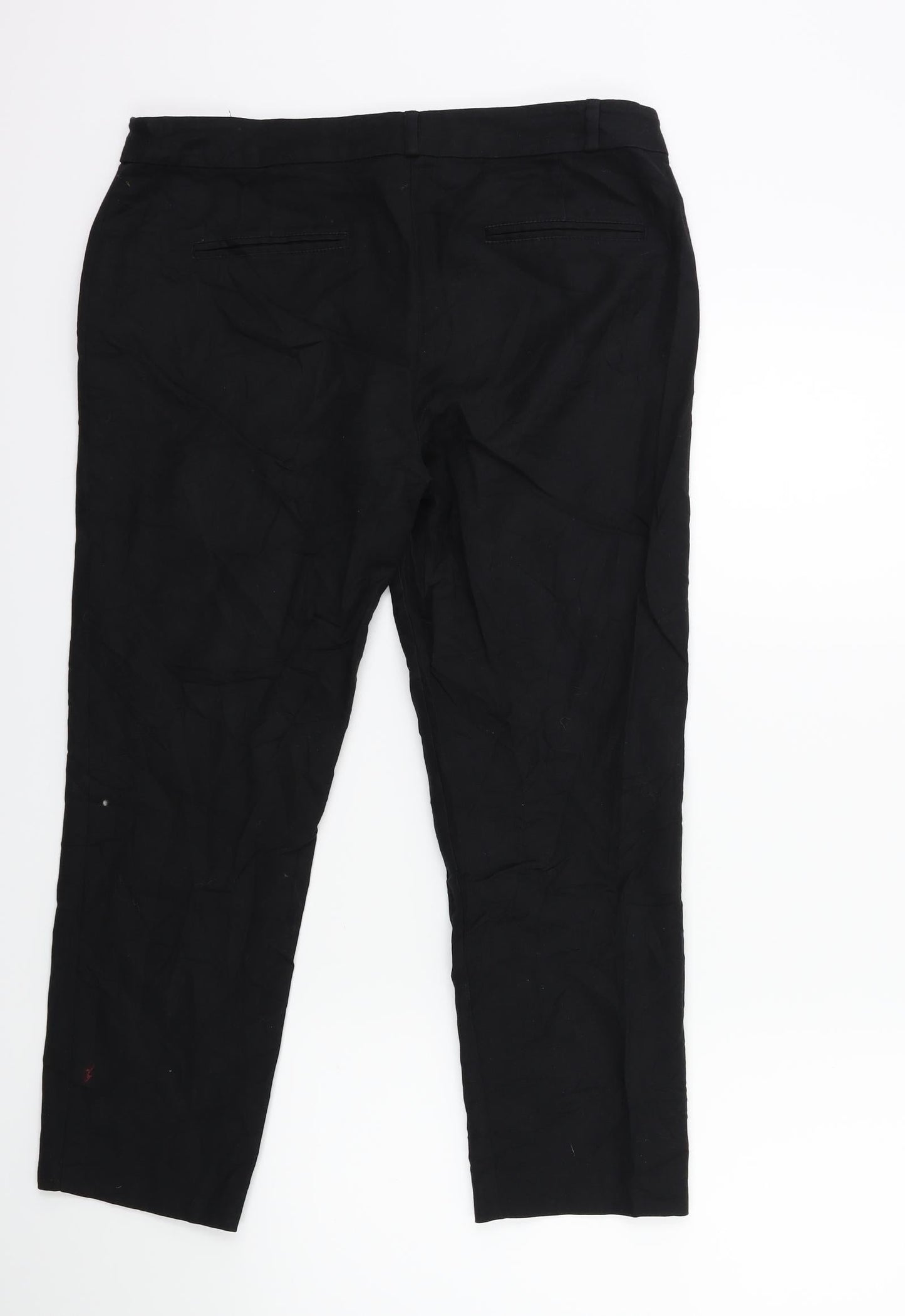 Womens UK Size 32 in Camaïeu Regular Fit Cargo Black Trousers