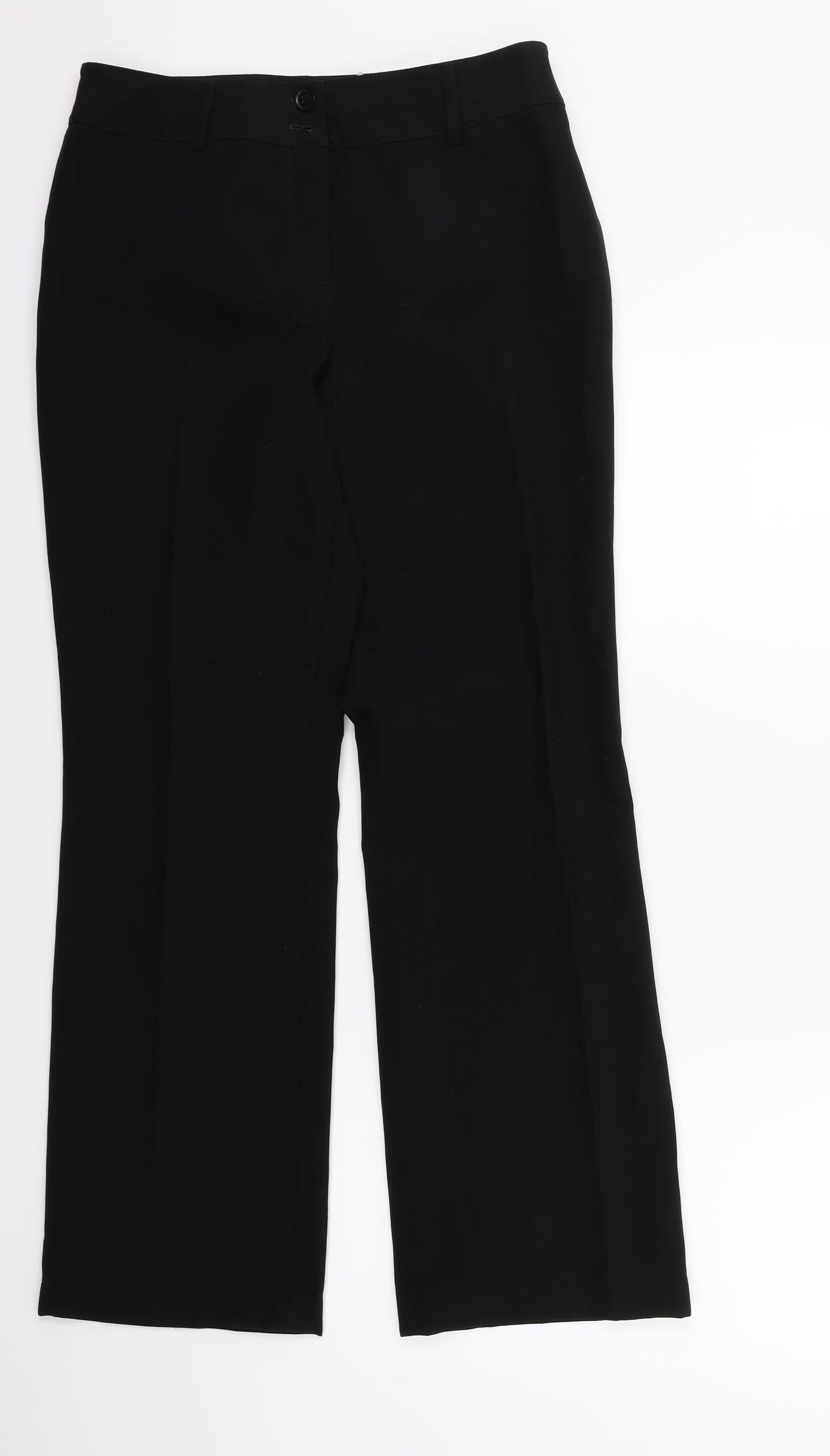 Womens UK Size 10 Papaya Regular Fit  Black Trousers