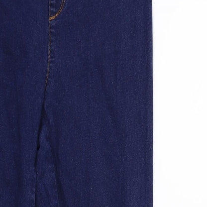 Denim & Co. Womens Blue  Denim Jegging Jeans Size 8 L28 in