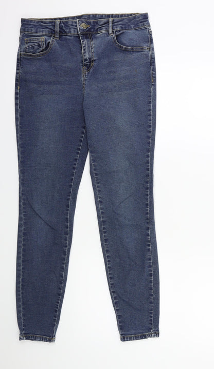 TU Womens Blue  Denim Skinny Jeans Size 12 L20 in