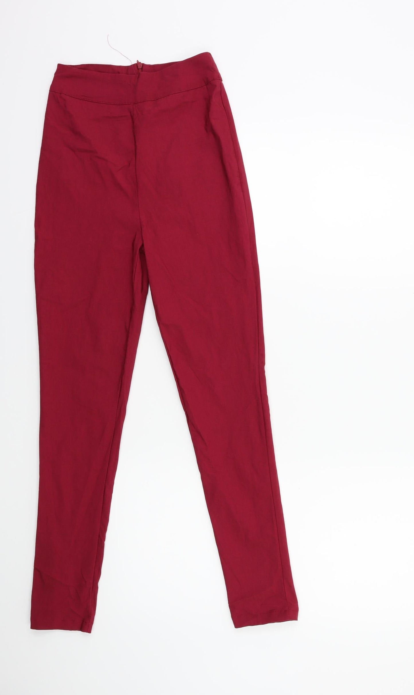 Womens UK Size S Preworn Regular Fit  Pink Trousers