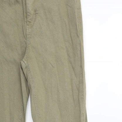 Denim & Co. Womens Green  Denim Skinny Jeans Size 10 L27 in