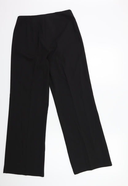 Womens UK Size 10 Bonmarché Regular Fit  Black Trousers