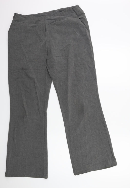 F&F Womens Grey   Trousers  Size 14 L30 in