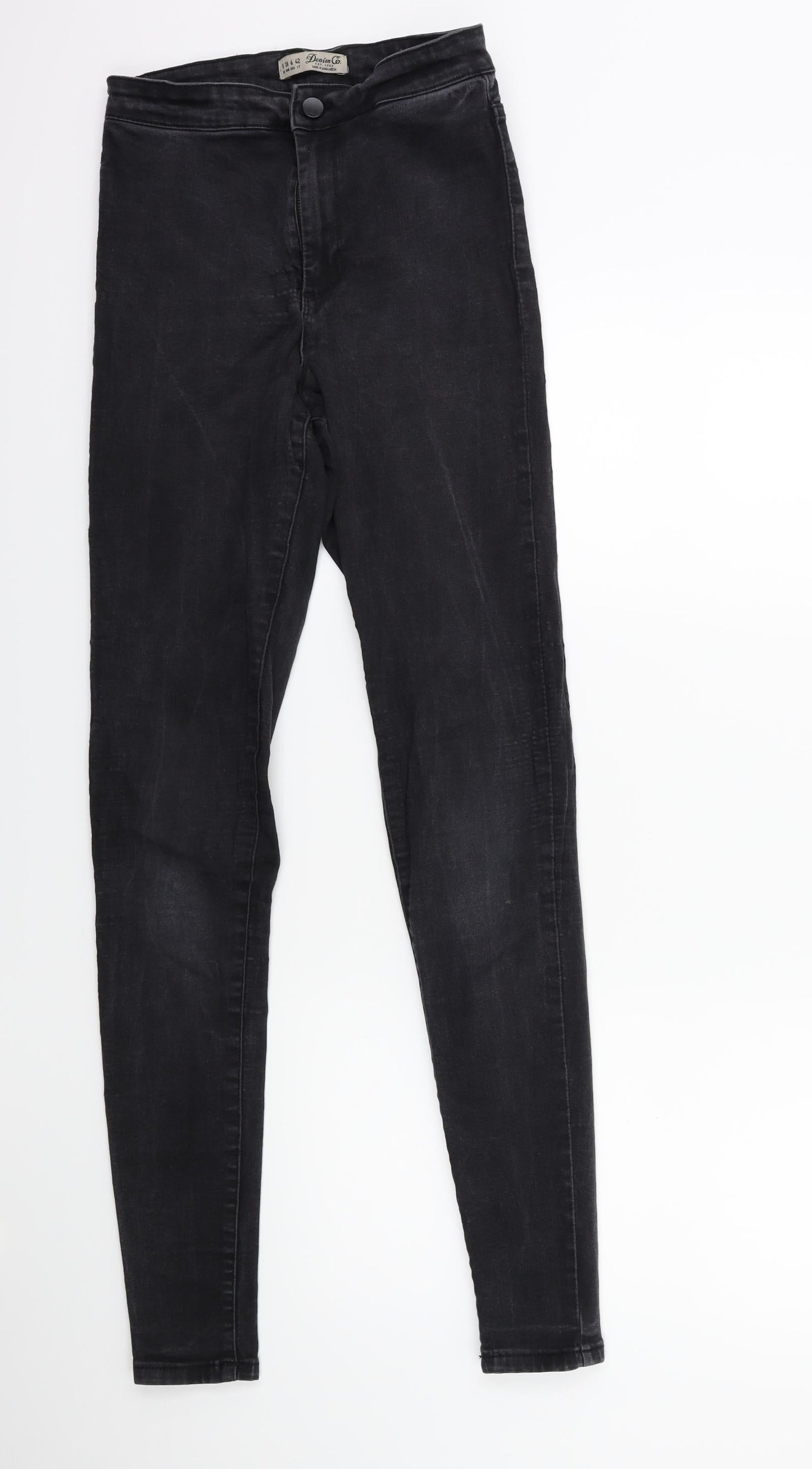 Denim & Co. Womens Black  Denim Skinny Jeans Size 10 L32 in