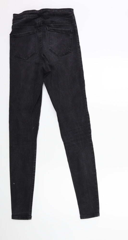 Denim & Co. Womens Black  Denim Skinny Jeans Size 10 L32 in