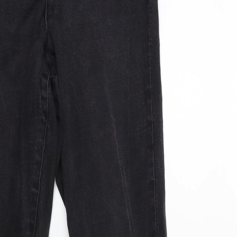 Denim & Co. Womens Black  Denim Skinny Jeans Size 10 L32 in