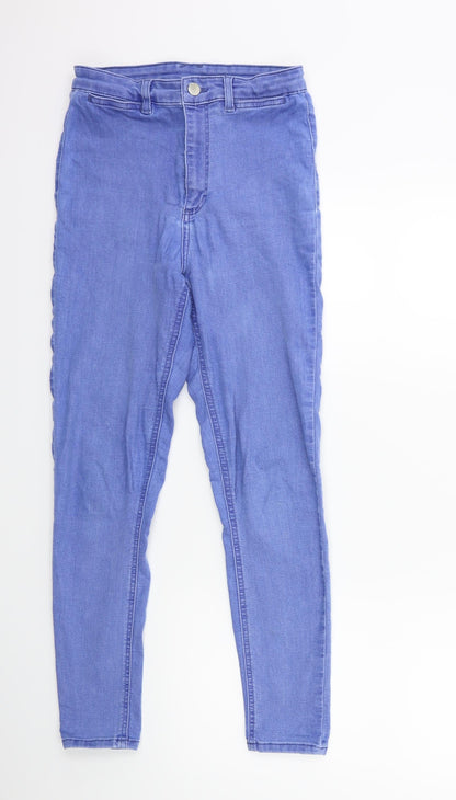 Topshop Womens Blue  Denim Skinny Jeans Size 28 in L32 in